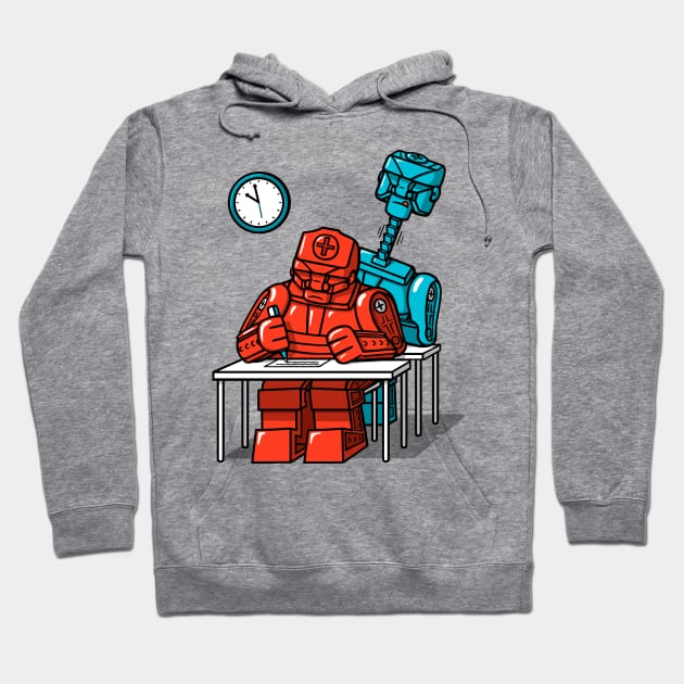 Robot Exam! Hoodie by Raffiti